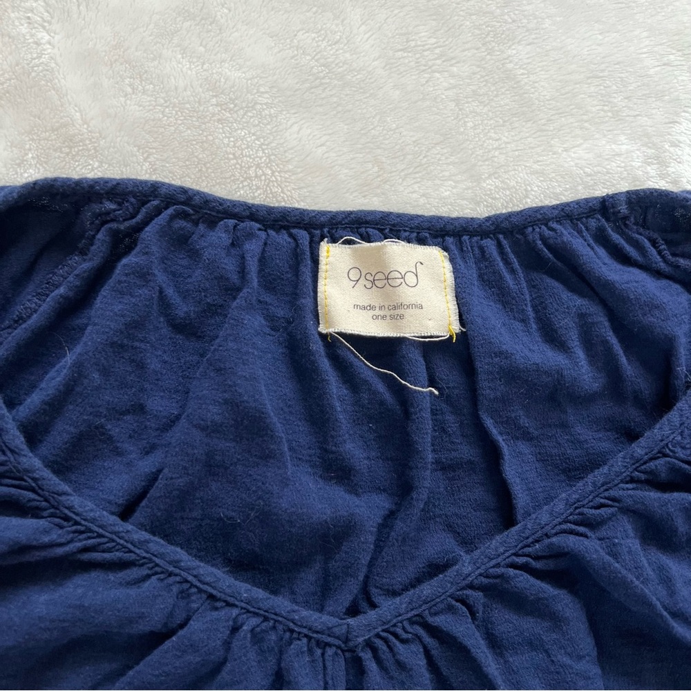 9seed Santa Cruz Cover Up Navy One Size beach vacation tropical summer swim - Picture 4 of 8